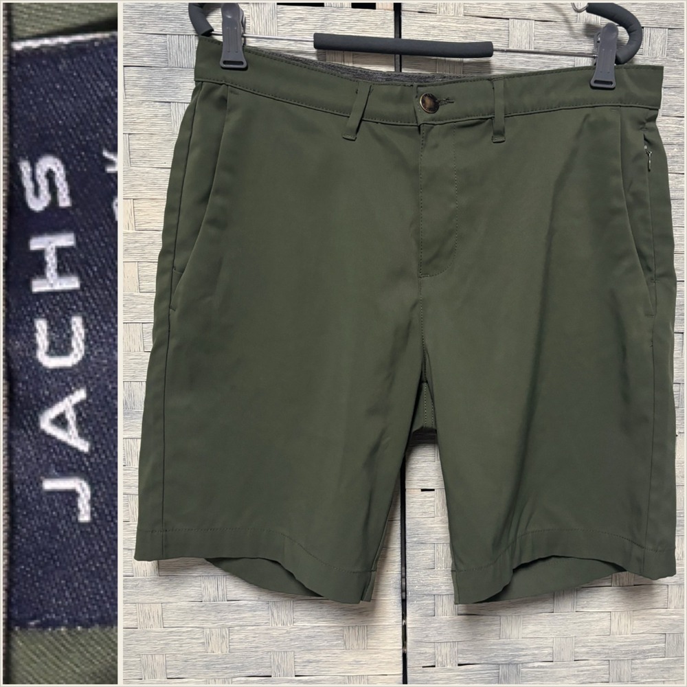 Jachs New‎ York Shorts Men's 32 Olive  Tech Stretch Performance  Sports Golf